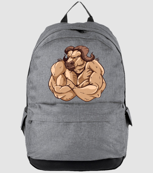Puternic ca un bivol model gri pe tricou