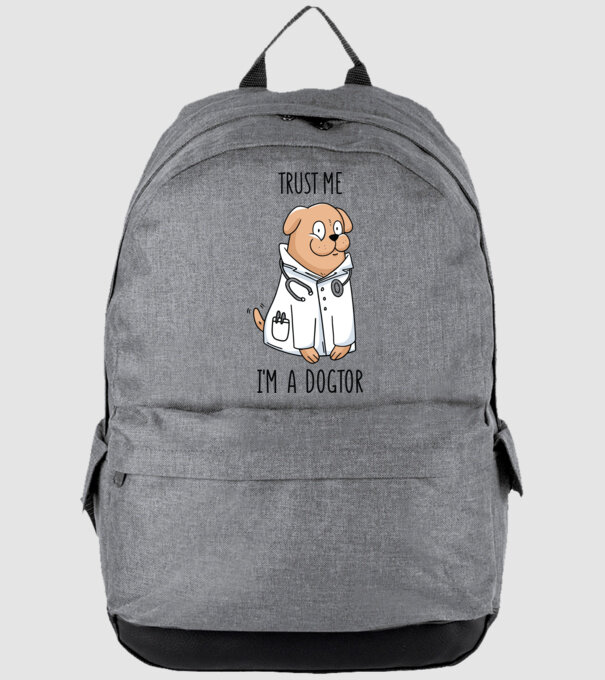 Ai încredere, sunt un Dogtor model gri pe tricou
