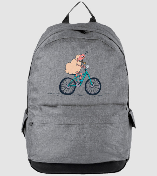 Miel cu bicicletă model gri pe tricou