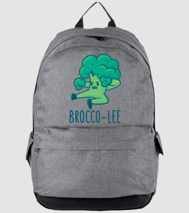 Brocco-Lee - Broccoli Karate model gri pe tricou