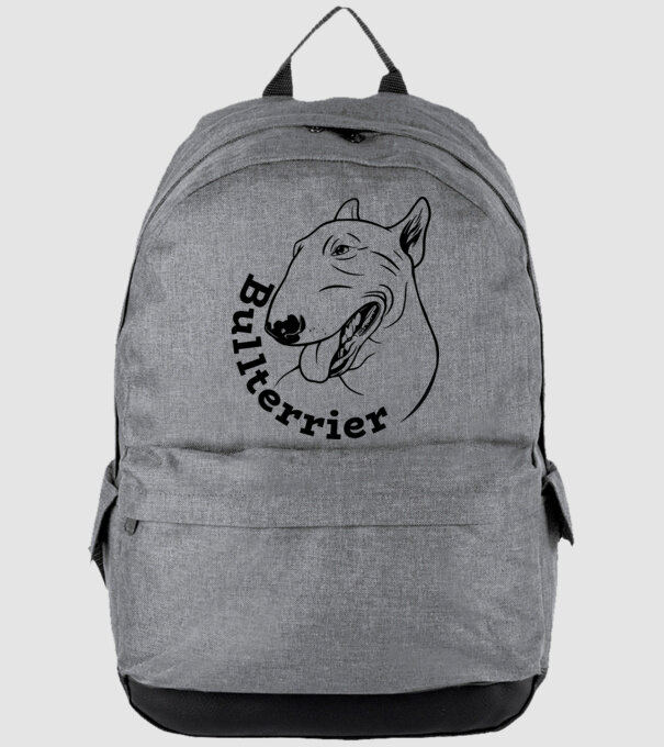 Bull Terrier model gri pe tricou