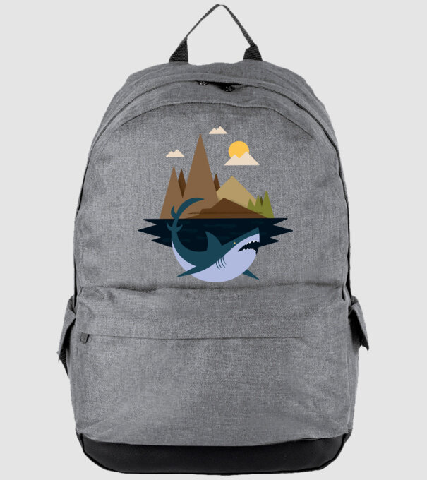 Rechin Natură model gri pe tricou