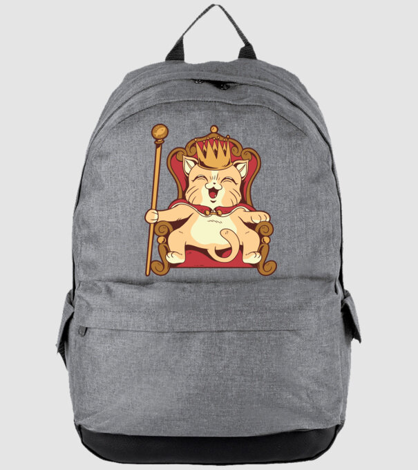 Cat King Pisică rege model gri pe tricou