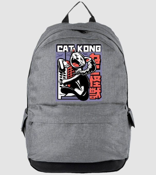 Cat Kong model gri pe tricou