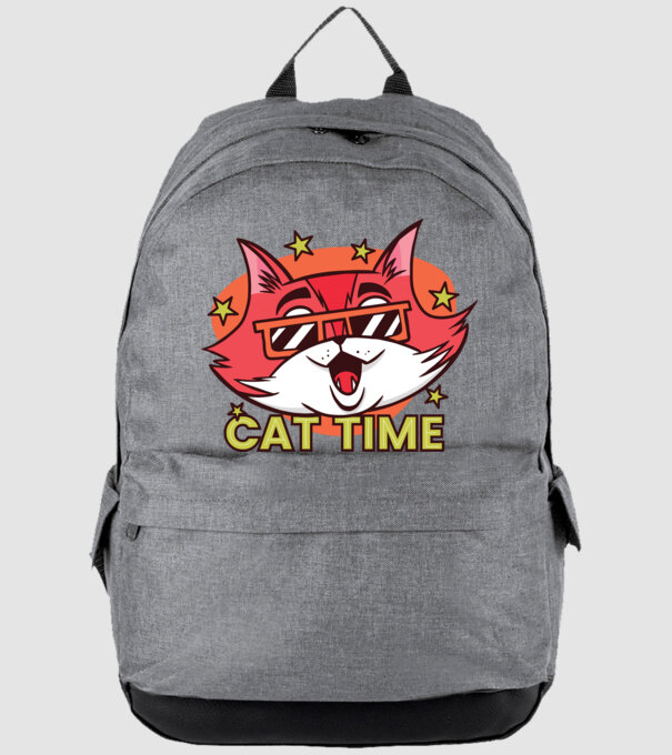Cat Time Momentul pisicii model gri pe tricou