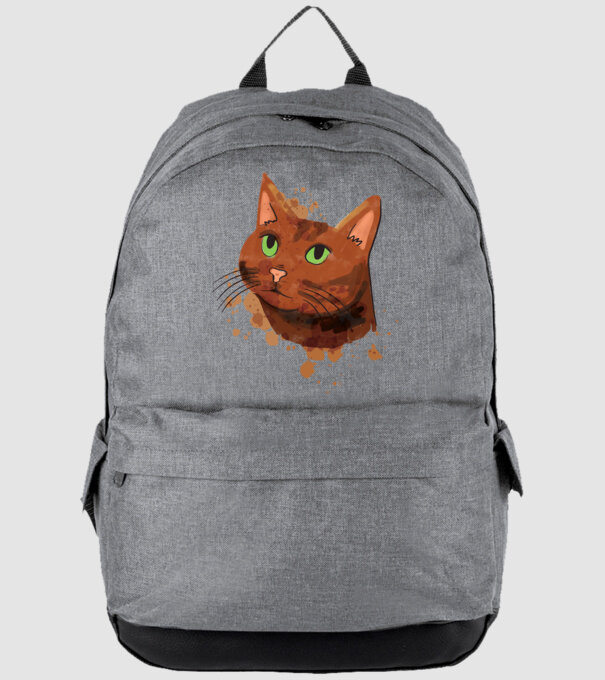 Cap pisică model gri pe tricou