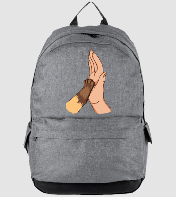 Labă de Pisică model gri pe tricou