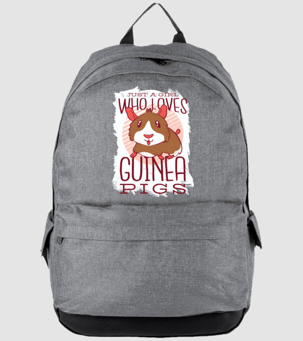 Doar o fată care iubește porcușorii de Guineea model gri pe tricou