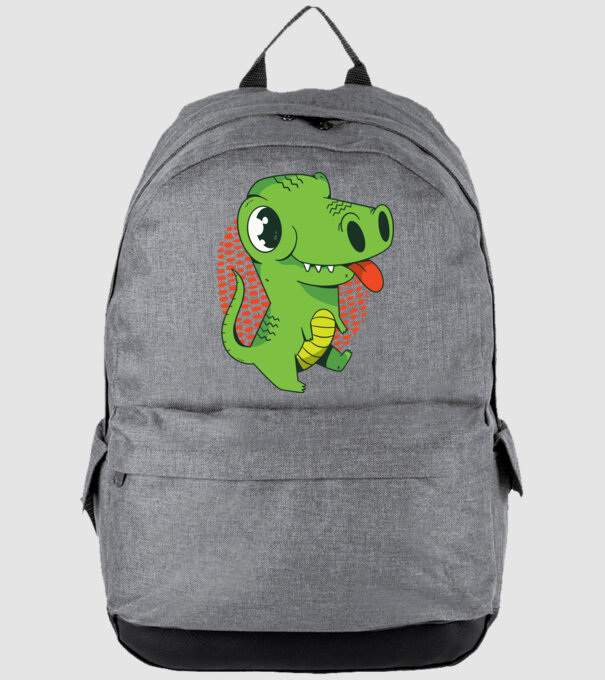 Dinozaur drăguț model gri pe tricou