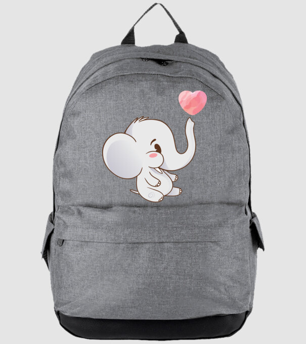 Elefant drăguț model gri pe tricou