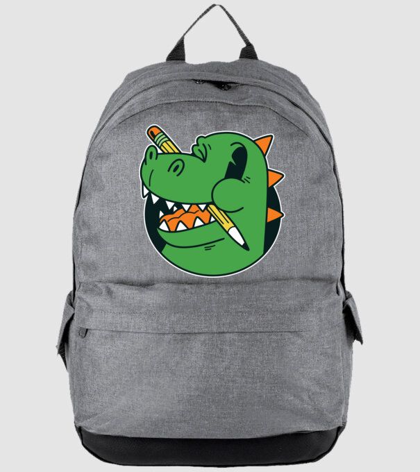 Elev Dinozaur drăguț model gri pe tricou