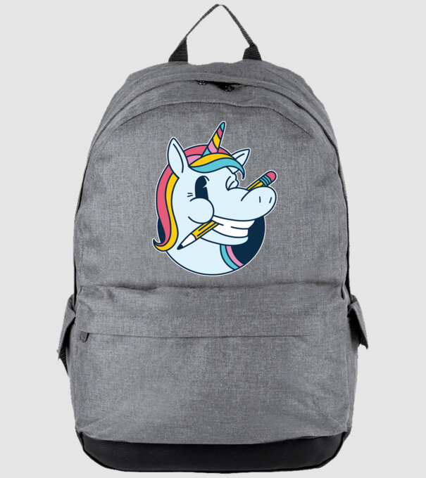 Elev Unicorn drăguț model gri pe tricou