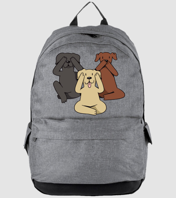 Câini drăguți model gri pe tricou