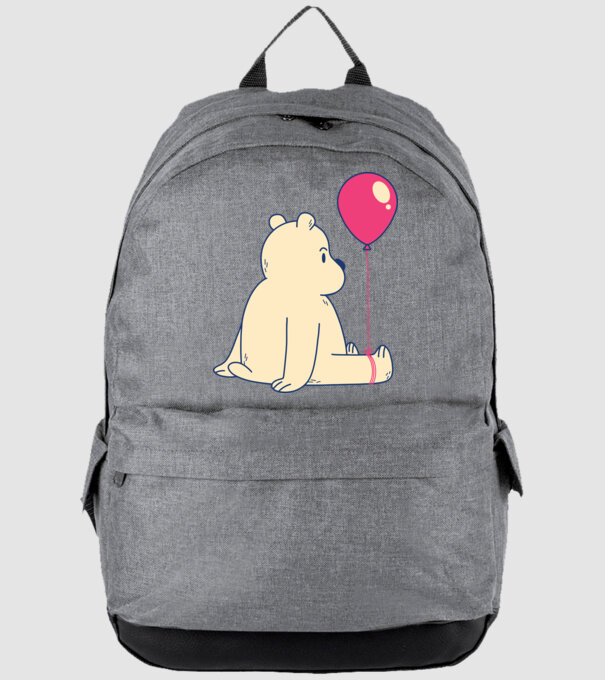 Teddy Drăguț cu Balon model gri pe tricou