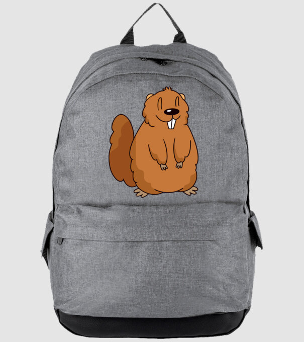 Marmotă drăguță model gri pe tricou