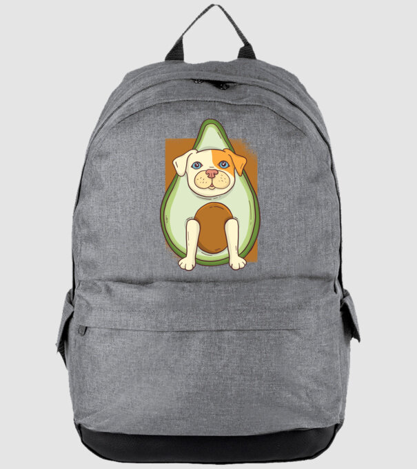 Pitbull Drăguț Avocado model gri pe tricou