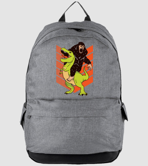 Dinozaur Yeti model gri pe tricou
