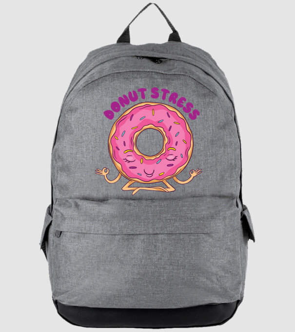 Donut Stress Gogoașă model gri pe tricou