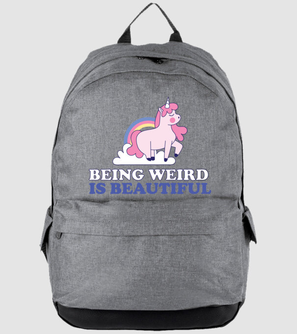 A fi ciudat este minunat Unicorn model gri pe tricou
