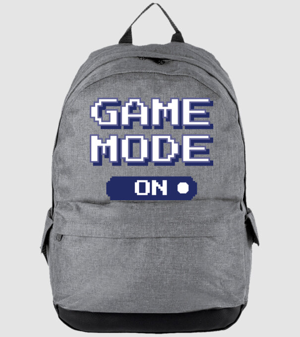 Game mode on Gamer pixel model gri pe tricou