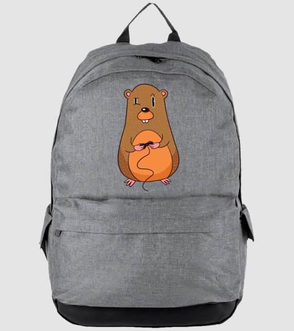 Hamster Gamer model gri pe tricou