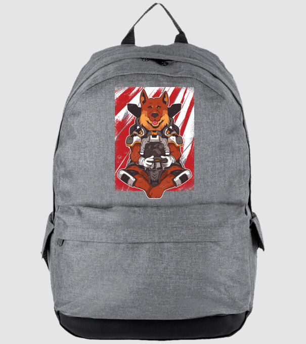 Gamer Ciobănesc german Apex model gri pe tricou