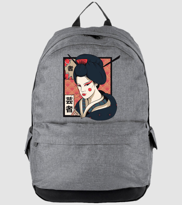 Geisha Japonia model gri pe tricou