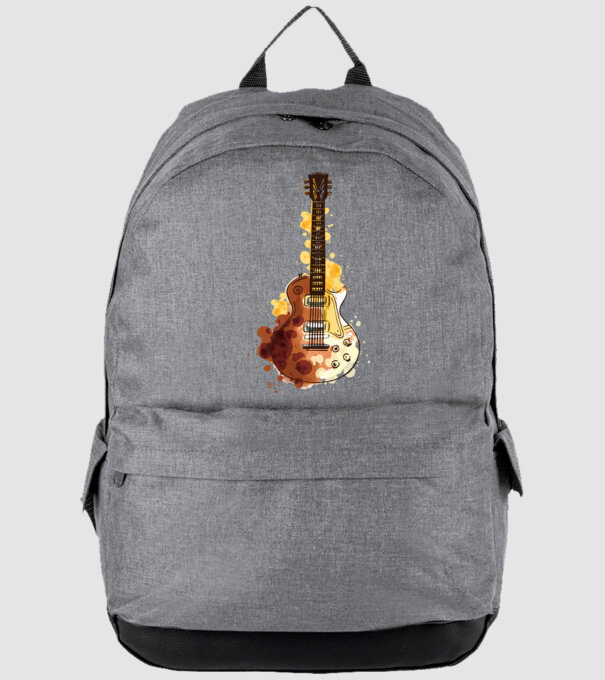 Chitara Pictură model gri pe tricou