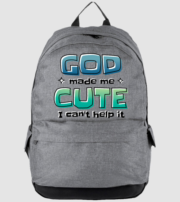 God made me cute model gri pe tricou