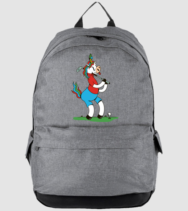 Unicorn jucător de golf model gri pe tricou