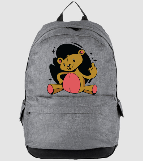 Ursuleț Teddy hain model gri pe tricou