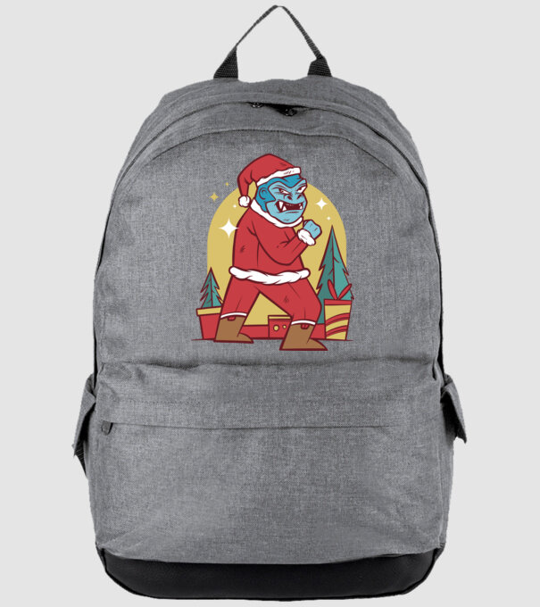 Gorila Santa model gri pe tricou