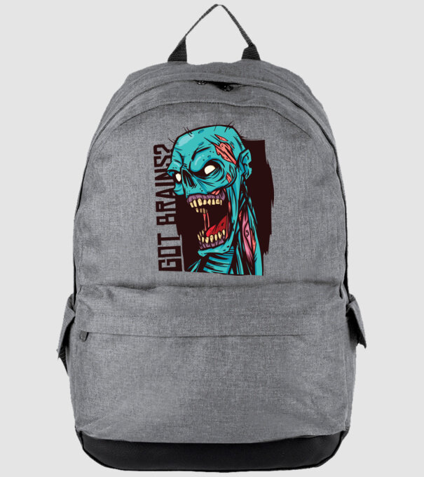 Got Brains? Cap Zombie model gri pe tricou