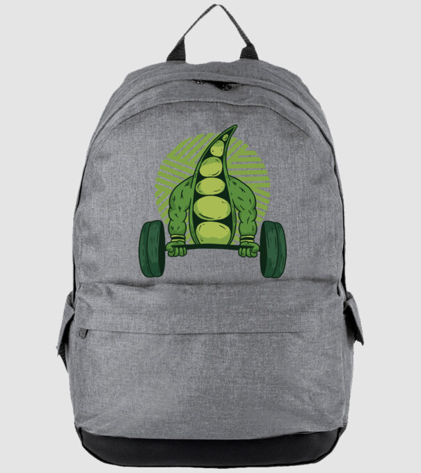 Mazăre musculoasă model gri pe tricou