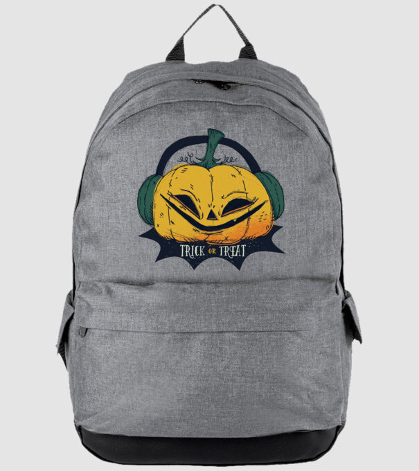 Dovleac Halloween model gri pe tricou