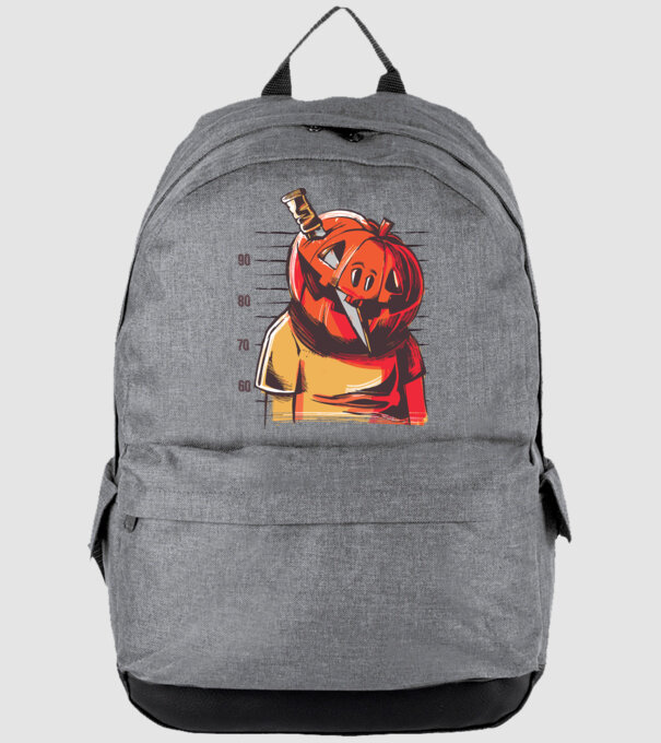 Halloween cap de dovleac închisoare model gri pe tricou