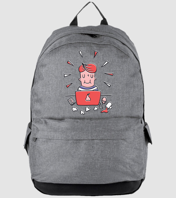 Imagine Home Office model gri pe tricou