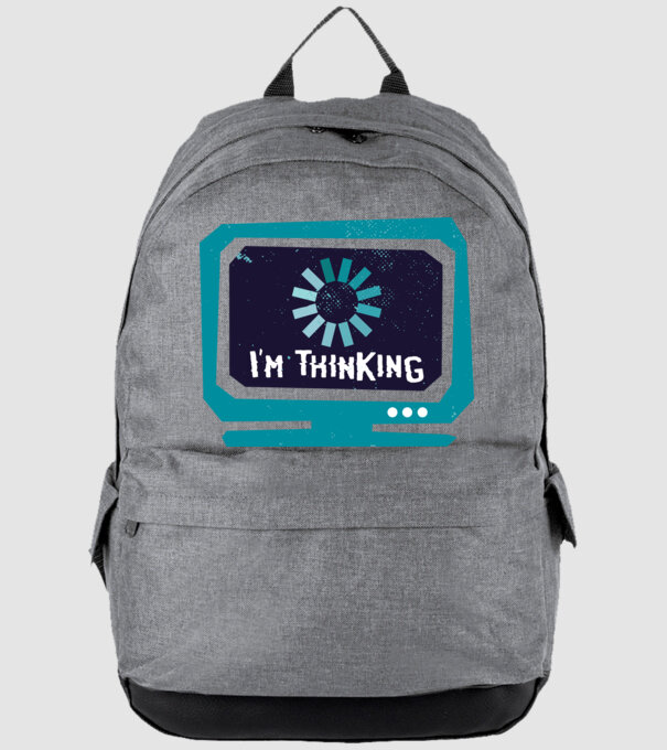 'I''m thinking Mă gândesc' model gri pe tricou