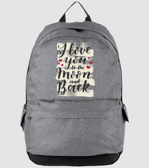 'I love you to the moon and back tricou drăguț Valentine''s Day' model gri pe tricou