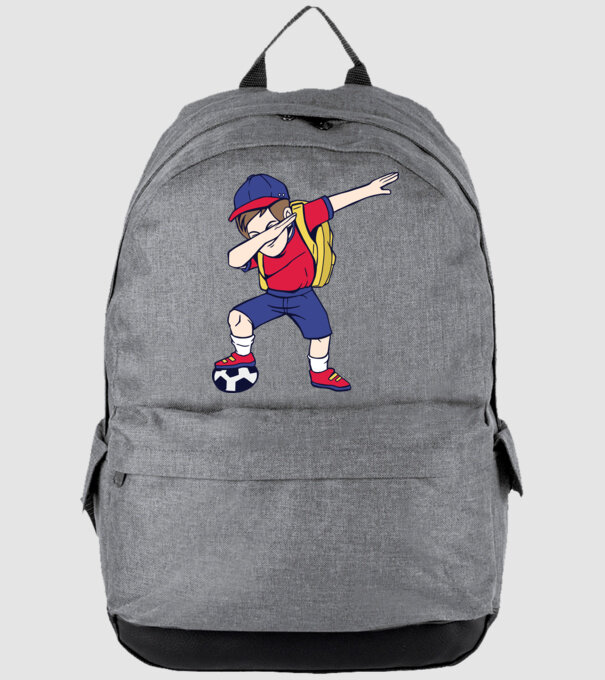 Școlar Fotbalist DAB model gri pe tricou