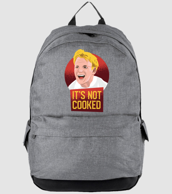 'It''s not Cooked - tricou amuzant' model gri pe tricou