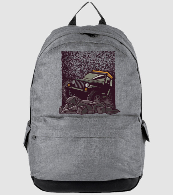 Jeep Offroad model gri pe tricou