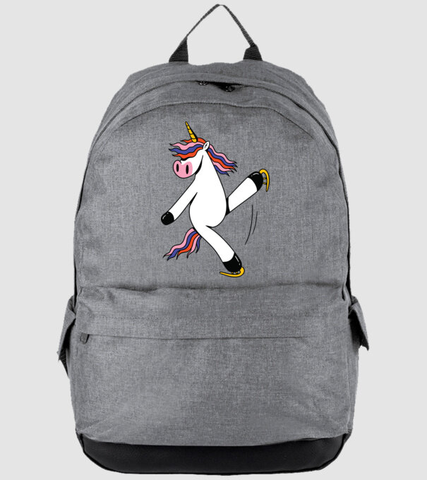 Unicorn cu Patine model gri pe tricou