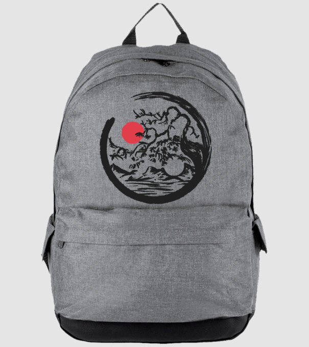 Yin-Yang Bonsai model gri pe tricou