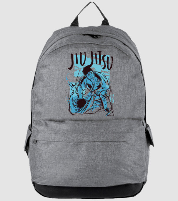 Jiu Jitsu model gri pe tricou