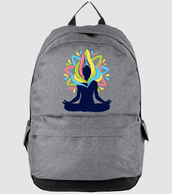 Energii Yoga Meditație model gri pe tricou
