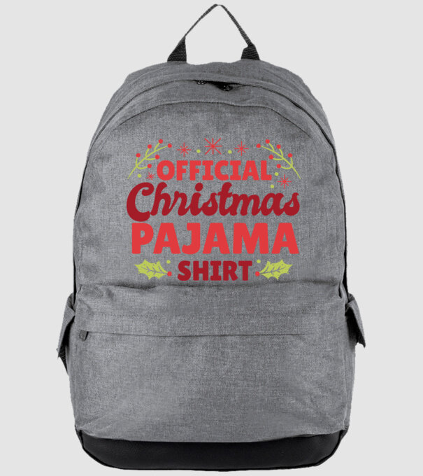 Pijama de Crăciun model gri pe tricou