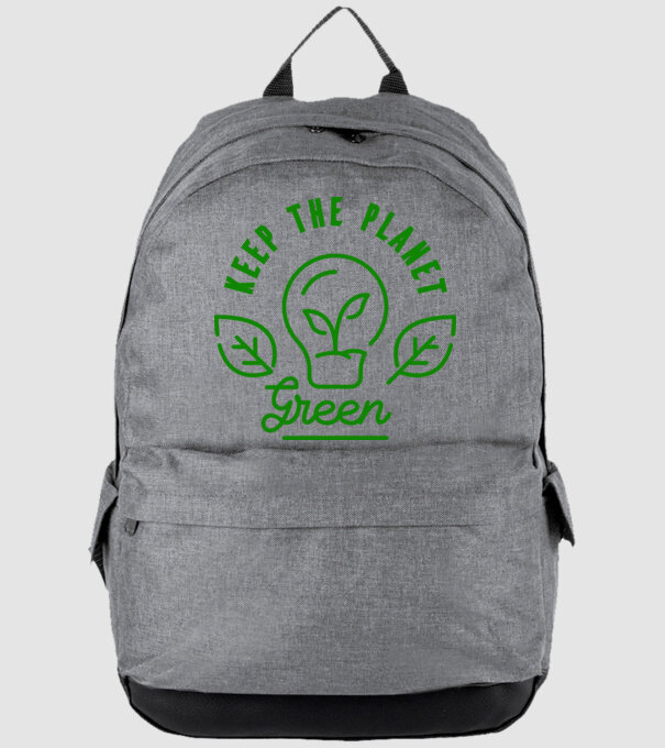 Keep The Planet Green - Ziua Pământului model gri pe tricou
