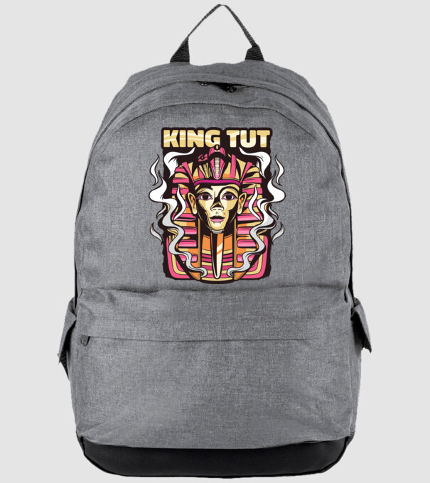 King Tut - Faraonul Tutankhamon model gri pe tricou