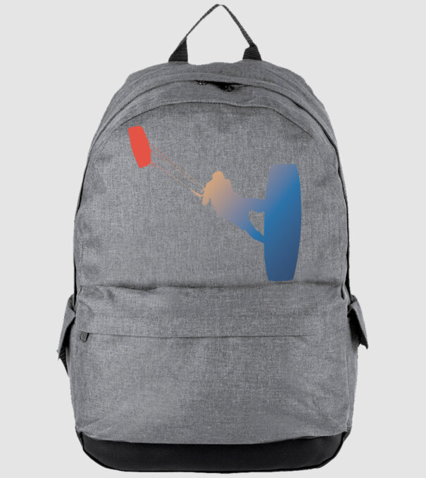Kite Surfer model gri pe tricou